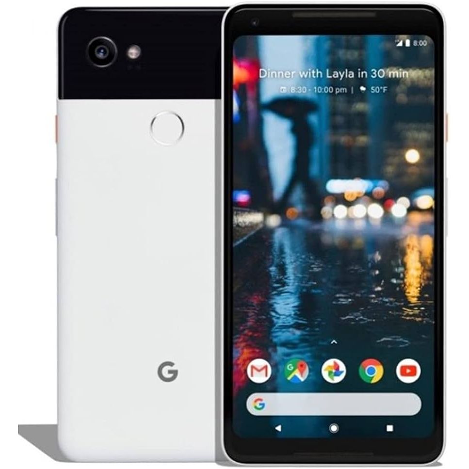 Google Pixel 2 - 128 GB - Clearly White - Unlocked - CDMA/GSM