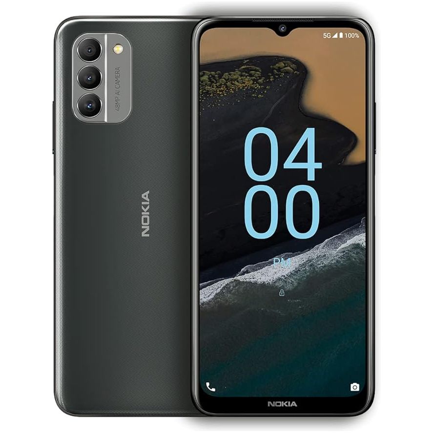 Nokia G400 5G | Verizon, AT&T, T-Mobile | Android 12 | Unlocked Smartphone | 3-Day Battery | US Version | 4/64GB | 6.58-Inch Screen | 48MP Triple Camera | Meteor Grey
