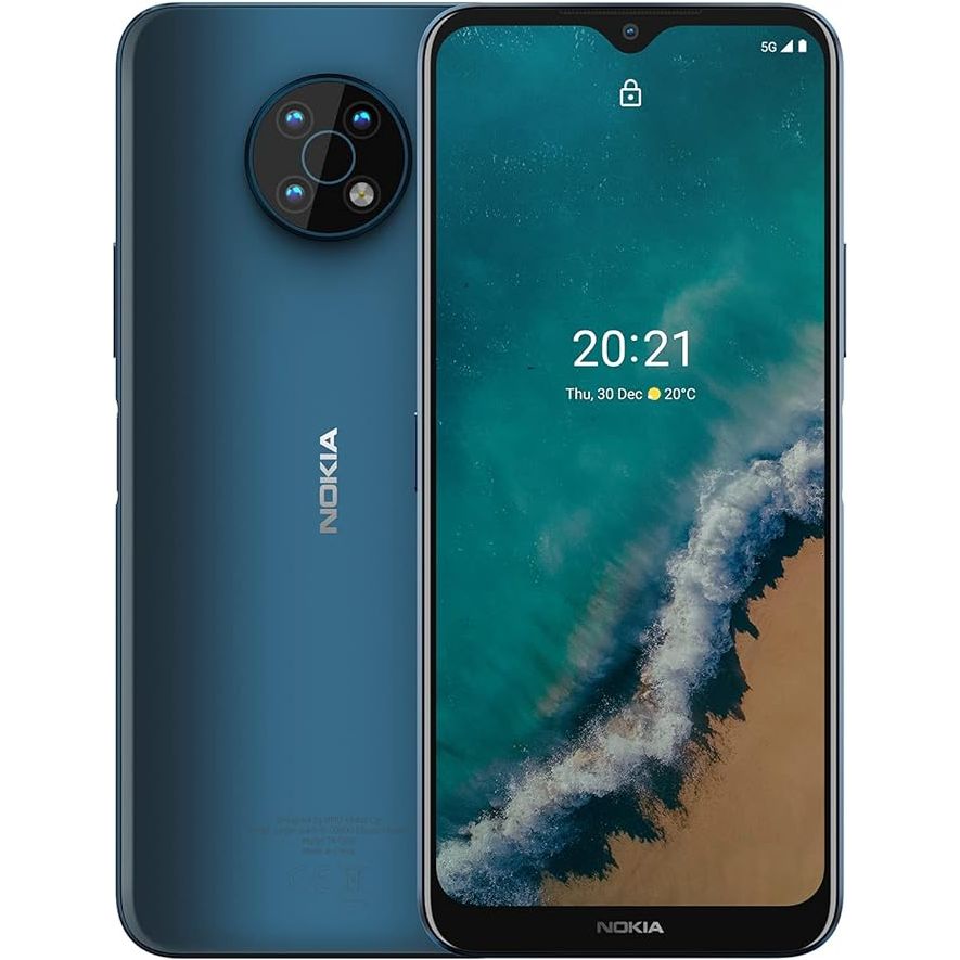 Nokia G50 5G | Android 11 | Unlocked Smartphone | US Version | 4/128GB | 6.82-Inch Screen | 48MP Triple Camera | Ocean Blue