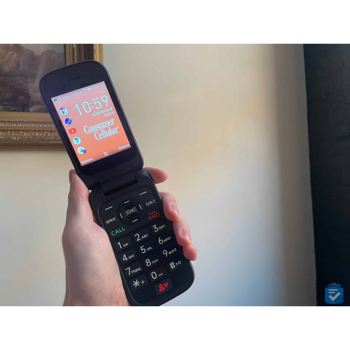 Consumer Cellular Go Flip Cell Phone - Red