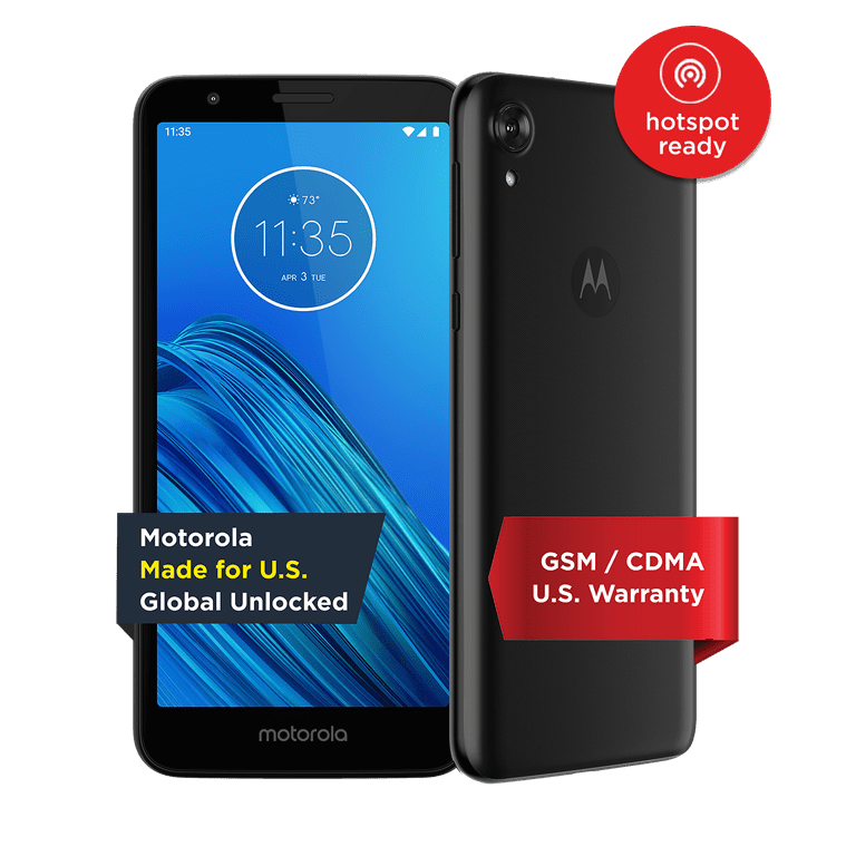 Motorola Moto E6 - 16 GB - Starry Black - TracFone - CDMA/GSM