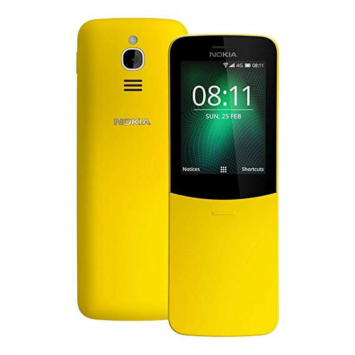Nokia 8110 4G Duos At&t Locked KaiOS Phone - Banana Yellow