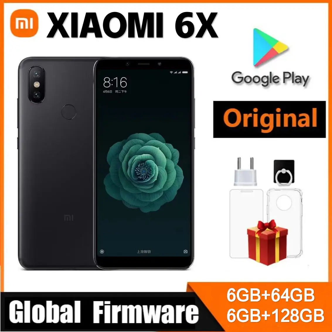Xiaomi 6X Smartphone 6+128GB