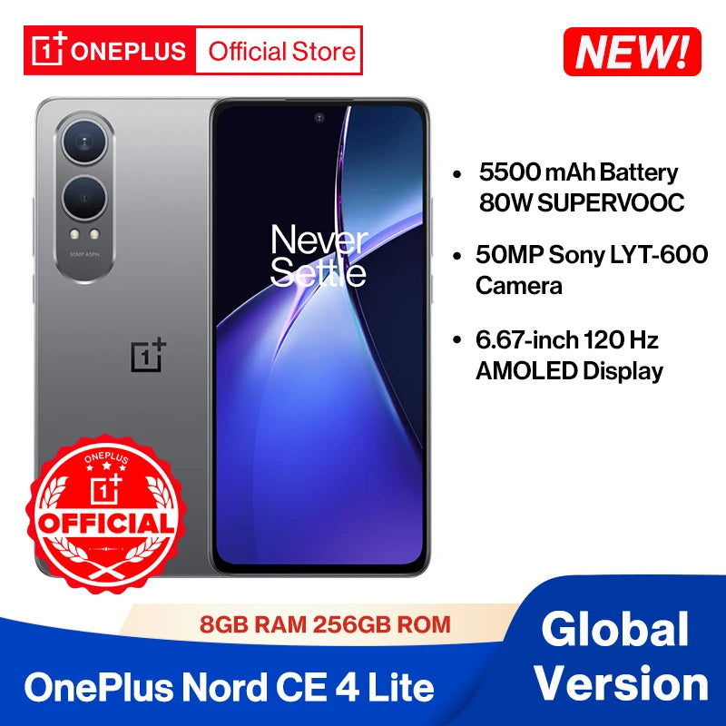 OnePlus Nord CE 4 Lite 5G Blue (RAM 8GB 128GB) 6.67" Snapdragon 7 Global Version