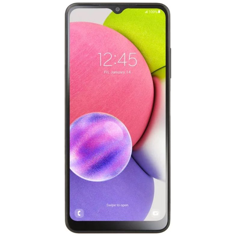 Walmart Family Mobile Samsung Galaxy A03s, 32GB, Black- Prepaid Smartphone