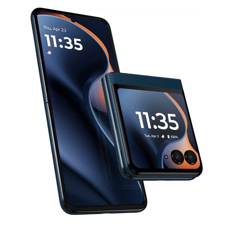 Motorola - razr 2025 256GB (Unlocked) - PANTONE Gibraltar Sea