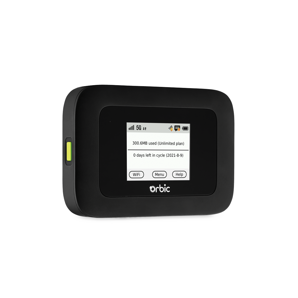 Orbic Speed 5G & 4G UW Mobile Data Hotspot R500L Locked to Verizon Only - Black