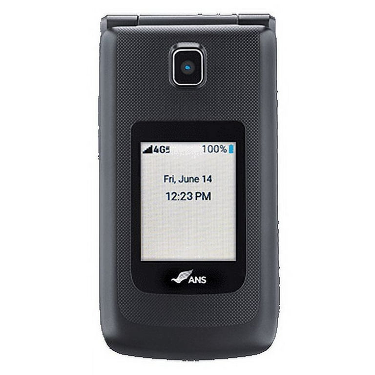 ANS f30 8GB Flip Phone US Cellular Prepaid Black