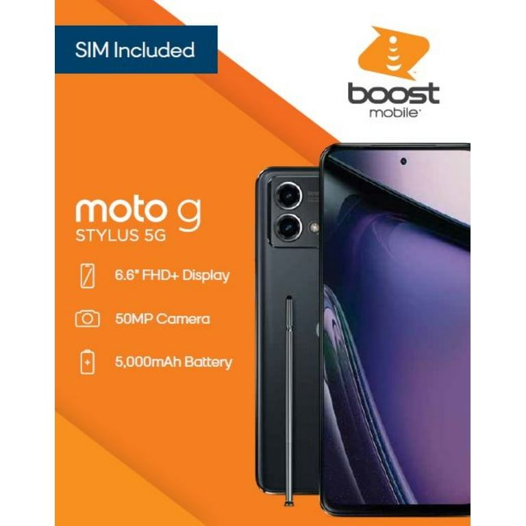 Boost Mobile Motorola Stylus 5G - Prepaid Smartphone