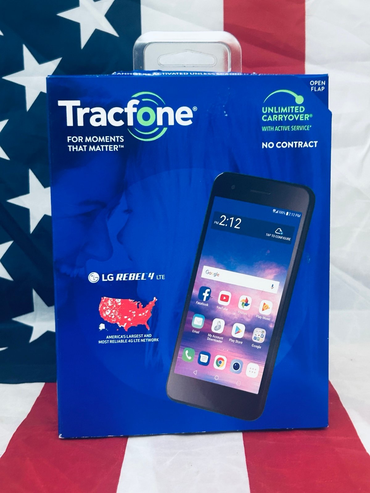 Straight Talk LG Rebel 4 Prepaid Smartphone