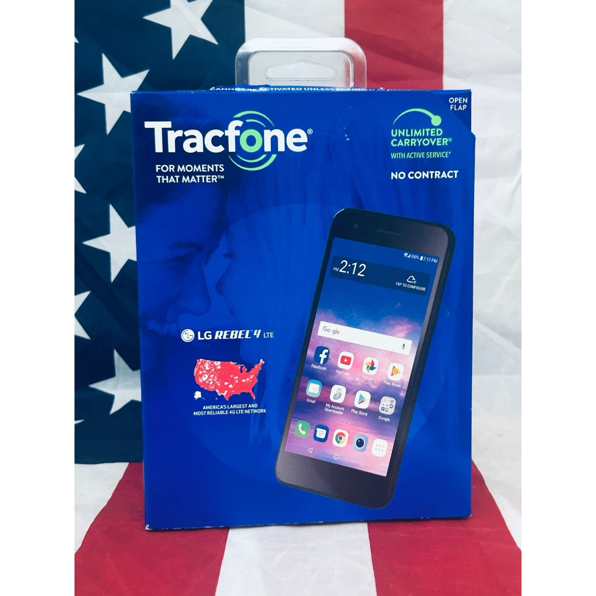 Straight Talk LG Rebel 4 Prepaid Smartphone