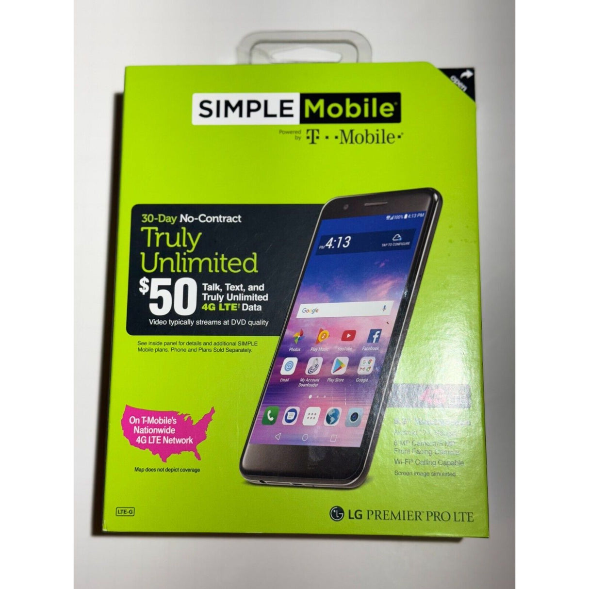 Simple Mobile LG Premier Pro 4G LTE Prepaid Smartphone