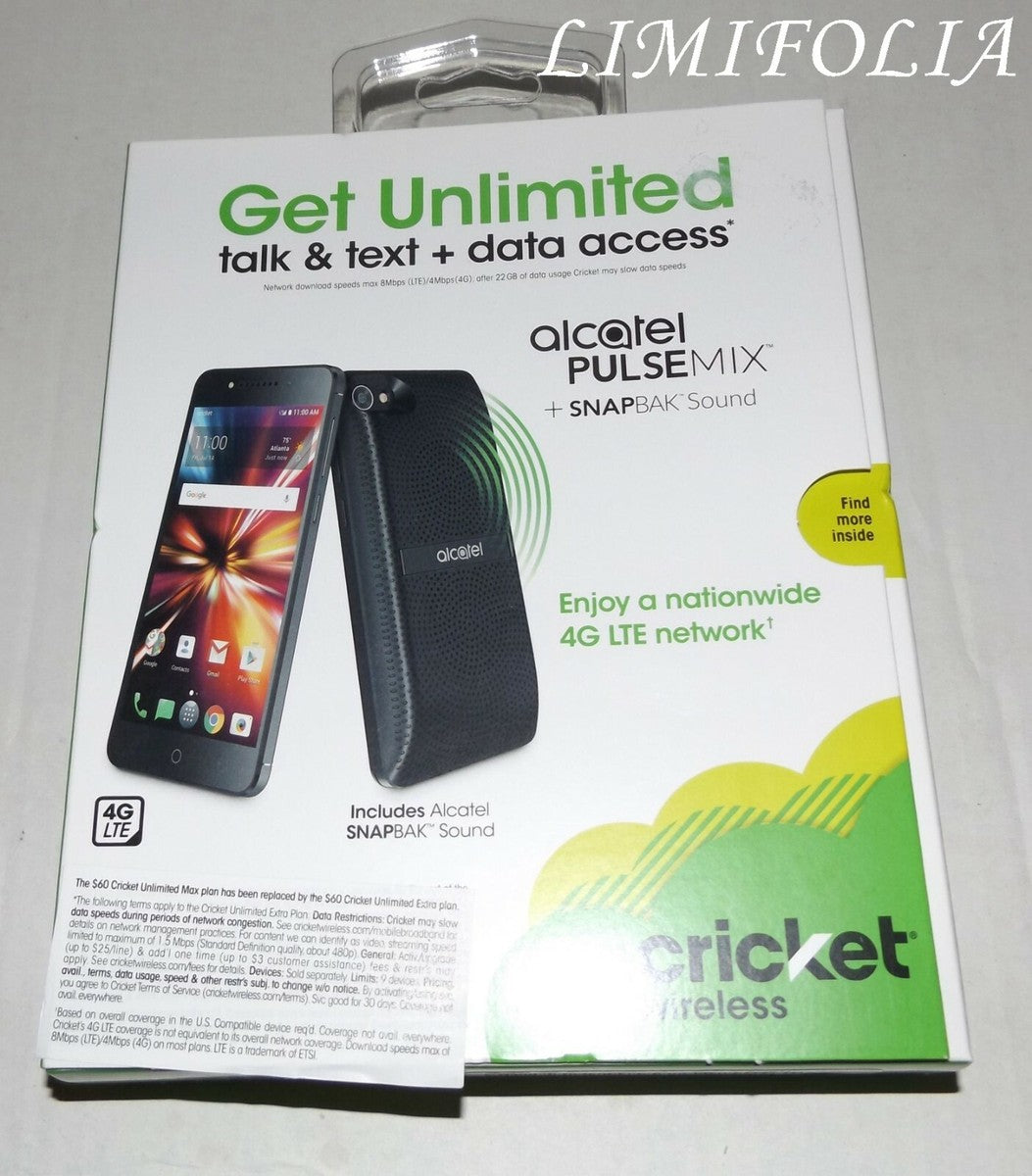 Alcatel PULSEMIX - 16 GB - Metal Black - Cricket Wireless - GSM