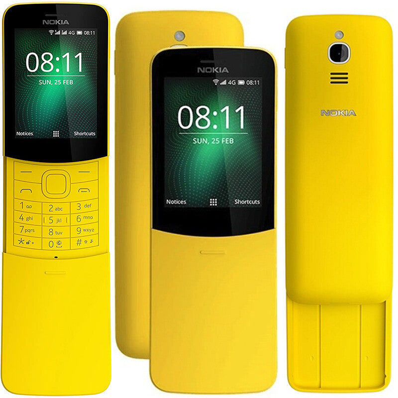 Nokia 8110 4G LTE 4GB Ram Dual SIM FREE/ Unlocked Banana Mobile