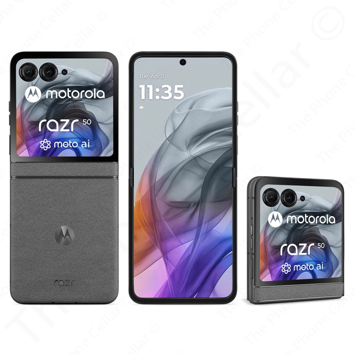 Motorola - razr 2024 256GB (Unlocked) - Koala Gray