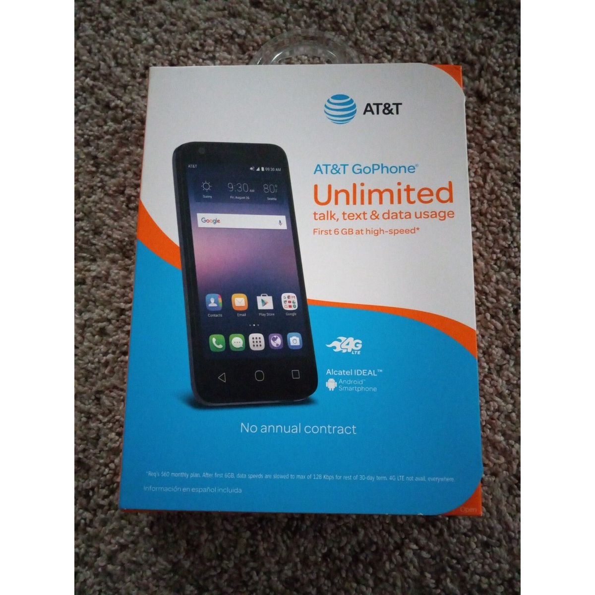 Alcatel Ideal - 8 GB - Slate Blue - AT&T with GoPhone - GSM