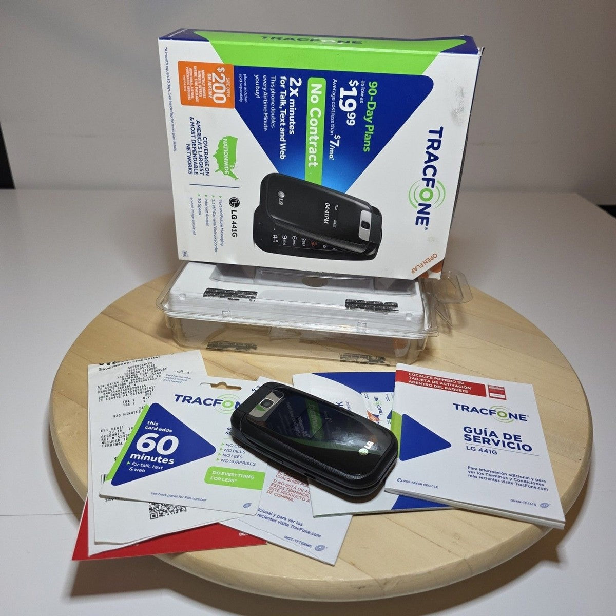 LG 441G Cellular Phone - 256 MB - Black - Net10 - GSM