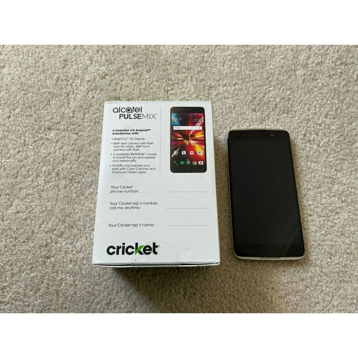 Alcatel Pulsemix Unlocked 4G LTE 5085c (Cricket) 5 inch 16GB USA