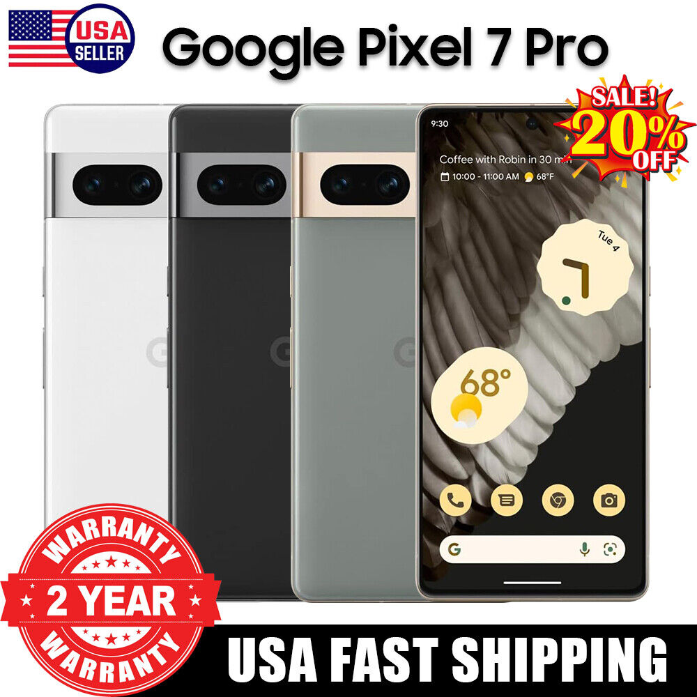 Google Pixel 7 5G 128GB 8GB Ram 24-Hour Battery Factory Unlocked