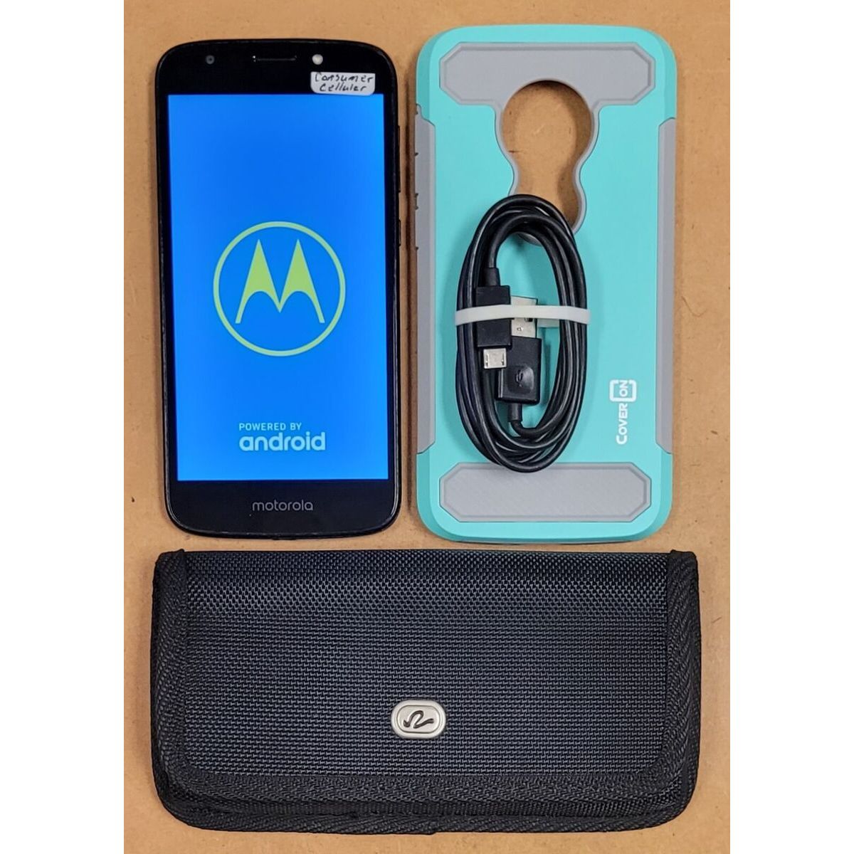 Motorola - Moto E5 Play - Black (Consumer Cellular)