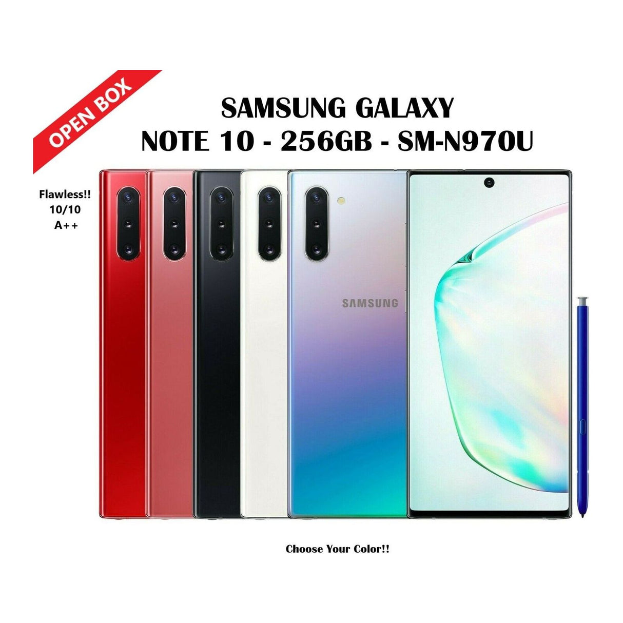 Samsung Note 10 N970F 256GB Duos GSM Unlocked Android Phone