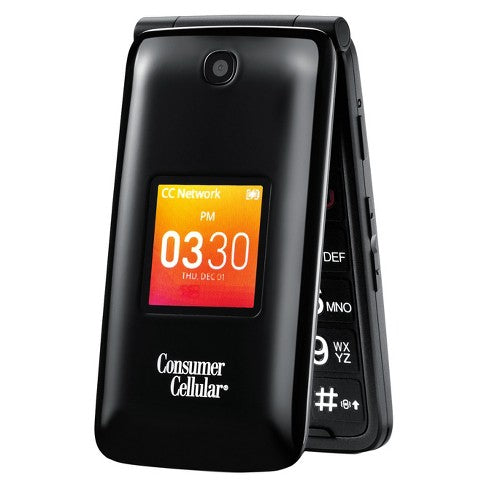 Total Wireless Alcatel MyFlip Prepaid Phone  Black