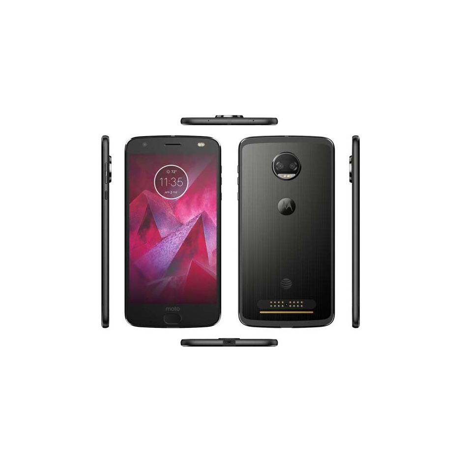 Motorola - Moto Z2 Force Edition 64GB - Super Black (AT&T)