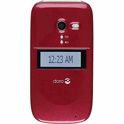Consumer Cellular Doro 626 Flip Phone Burgandy Unlocked GSM