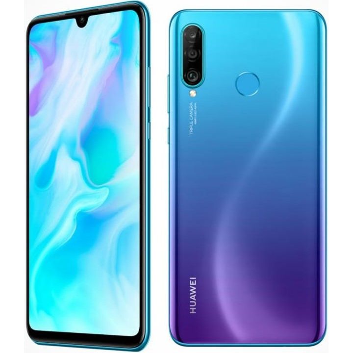 Huawei P30 Lite Dual-SIM 128GB Smartphone (Unlocked  Peacock Blu