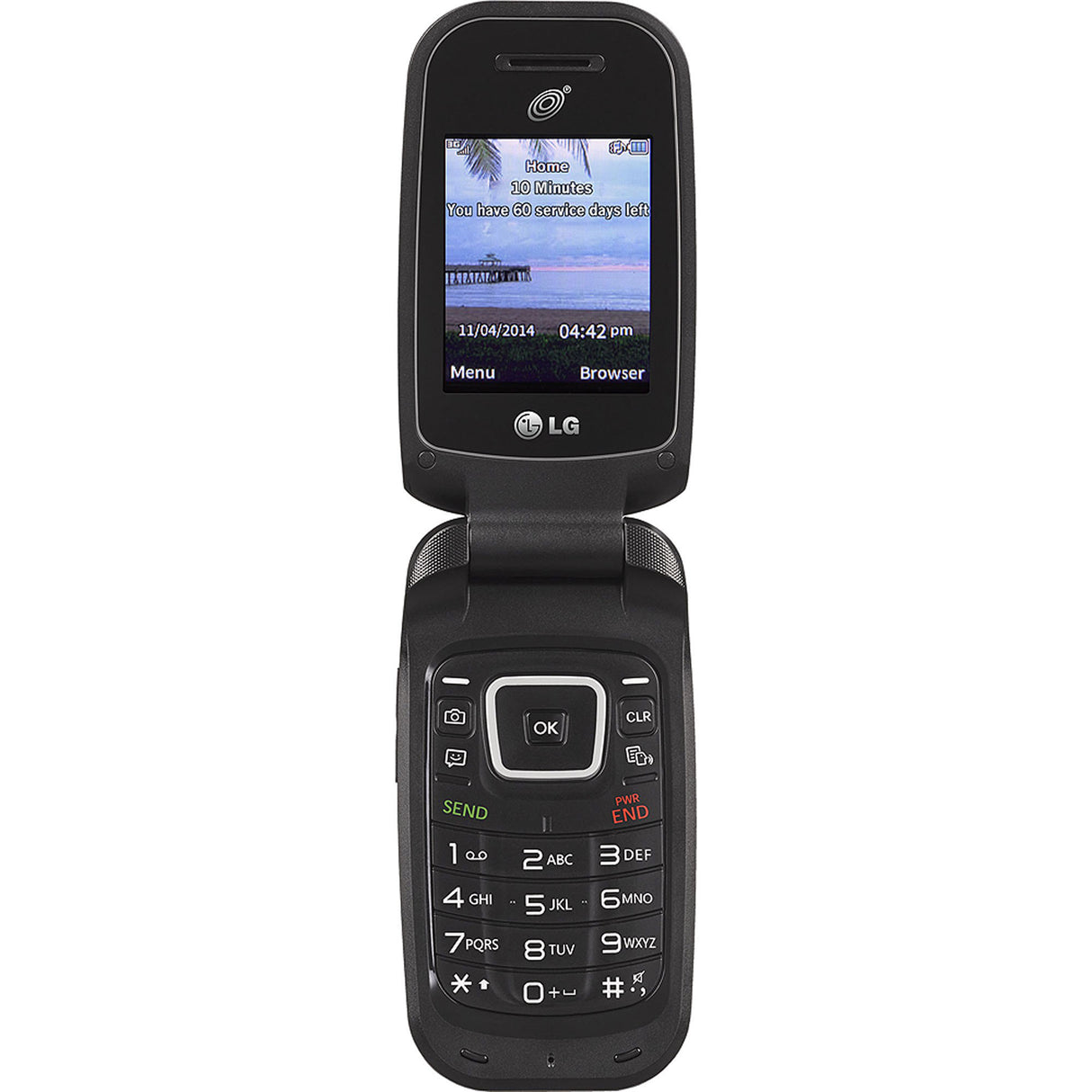 LG 441G Cellular Phone - 256 MB - Black - TracFone - GSM