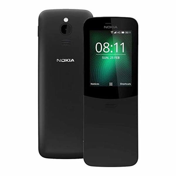 Nokia 8110 4G Dual SIM AT&T Locked KaiOS Phone - Black