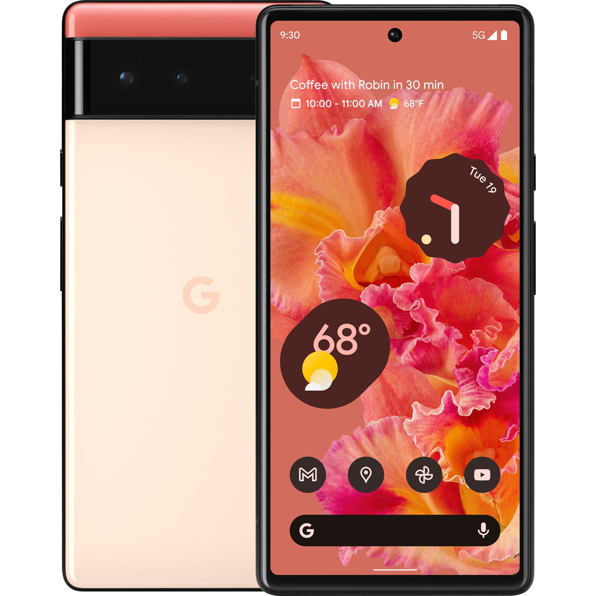 Google - Pixel 6 128GB (Unlocked) - Kinda Coral