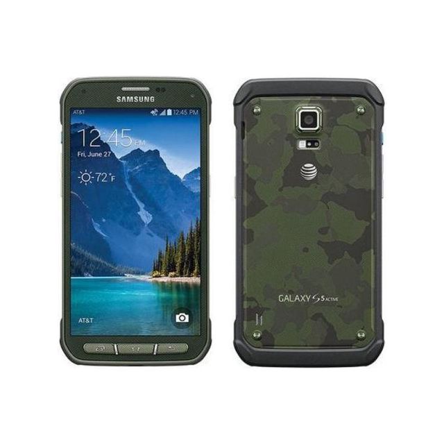 Samsung Galaxy S5 Active 4G LTE 16 GB Rugged Smartphone Camo Green