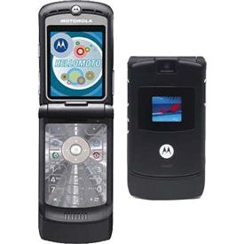 Motorola V3 RAZR No Contract Cell Phone GSM AT&T (black)