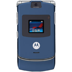 Motorola V3 RAZR No Contract Cell Phone GSM Un-locked (blue)