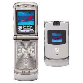 Motorola V3 RAZR No Contract Cell Phone GSM Un-locked (SILVER)