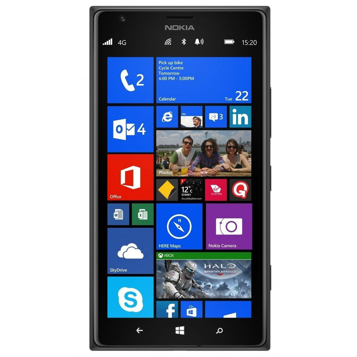 Nokia Lumia 1520 4G LTE Windows Phone 16 GB - Black - GSM