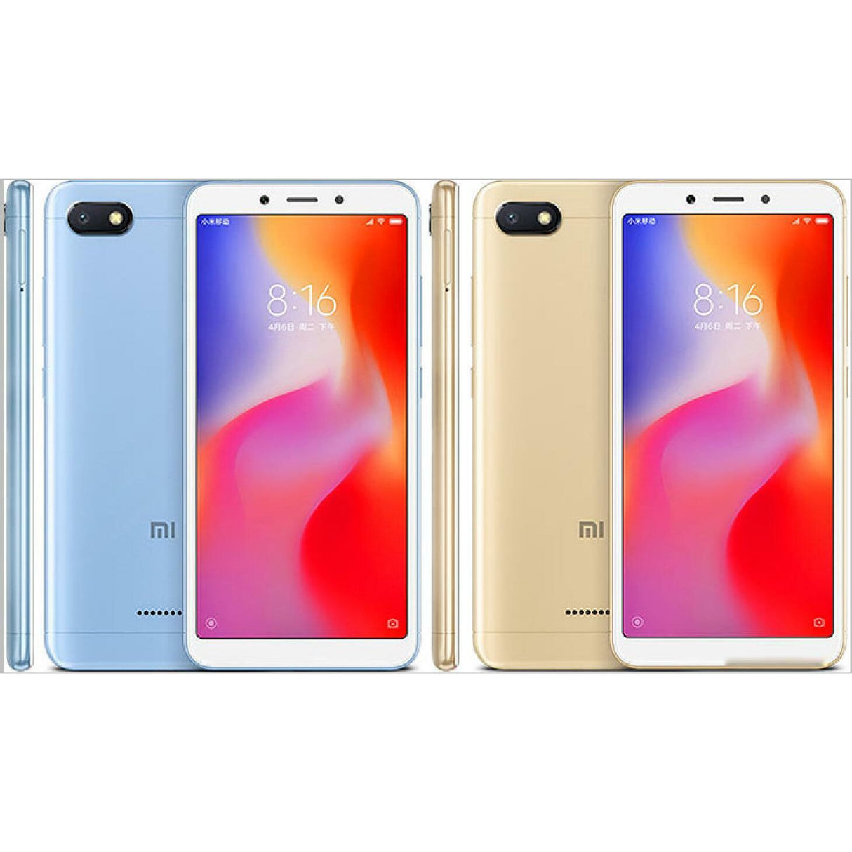 Xiaomi Redmi 6A Dual-SIM 16GB Smartphone (Unlocked  Gold)