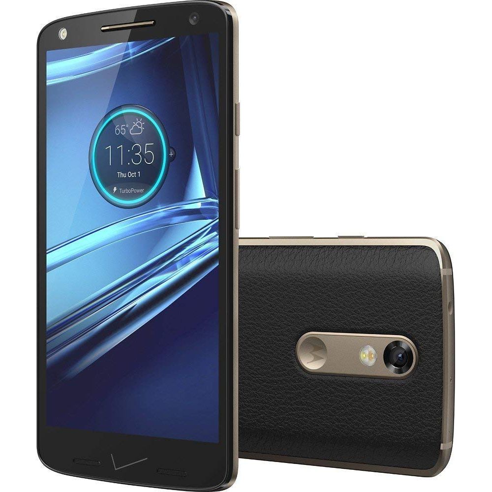 Motorola DROID Turbo 2 - 32 GB - Black Pebbled Leather - Verizon