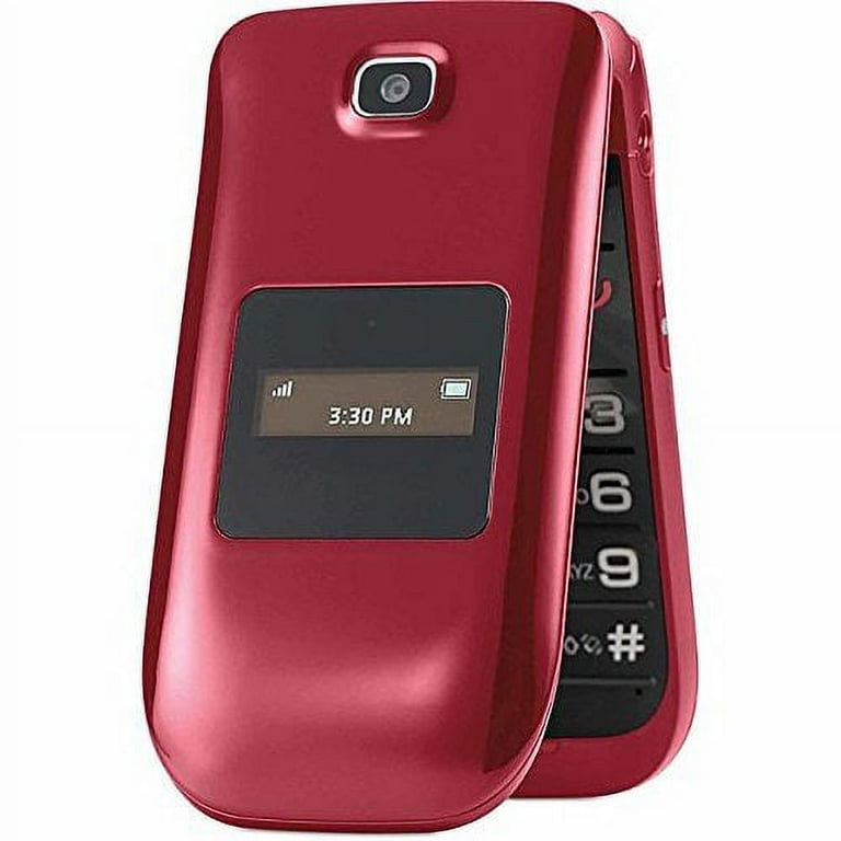 Consumer Cellular 101 Flip Phone - Red
