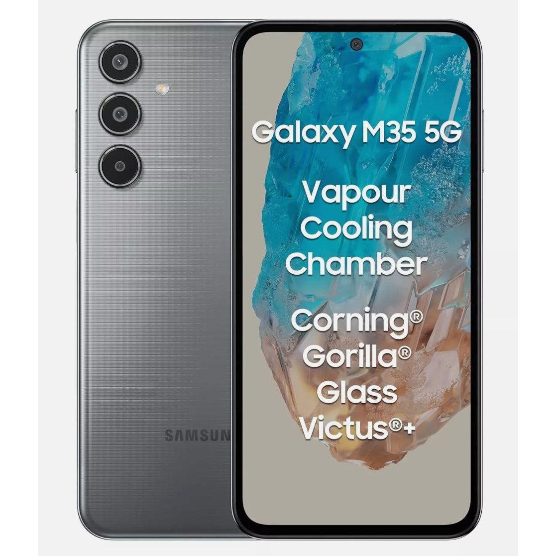 Samsung Galaxy M35 5G (Grey,6GB RAM,128GB )Exynos 1380 Processor Global Version.