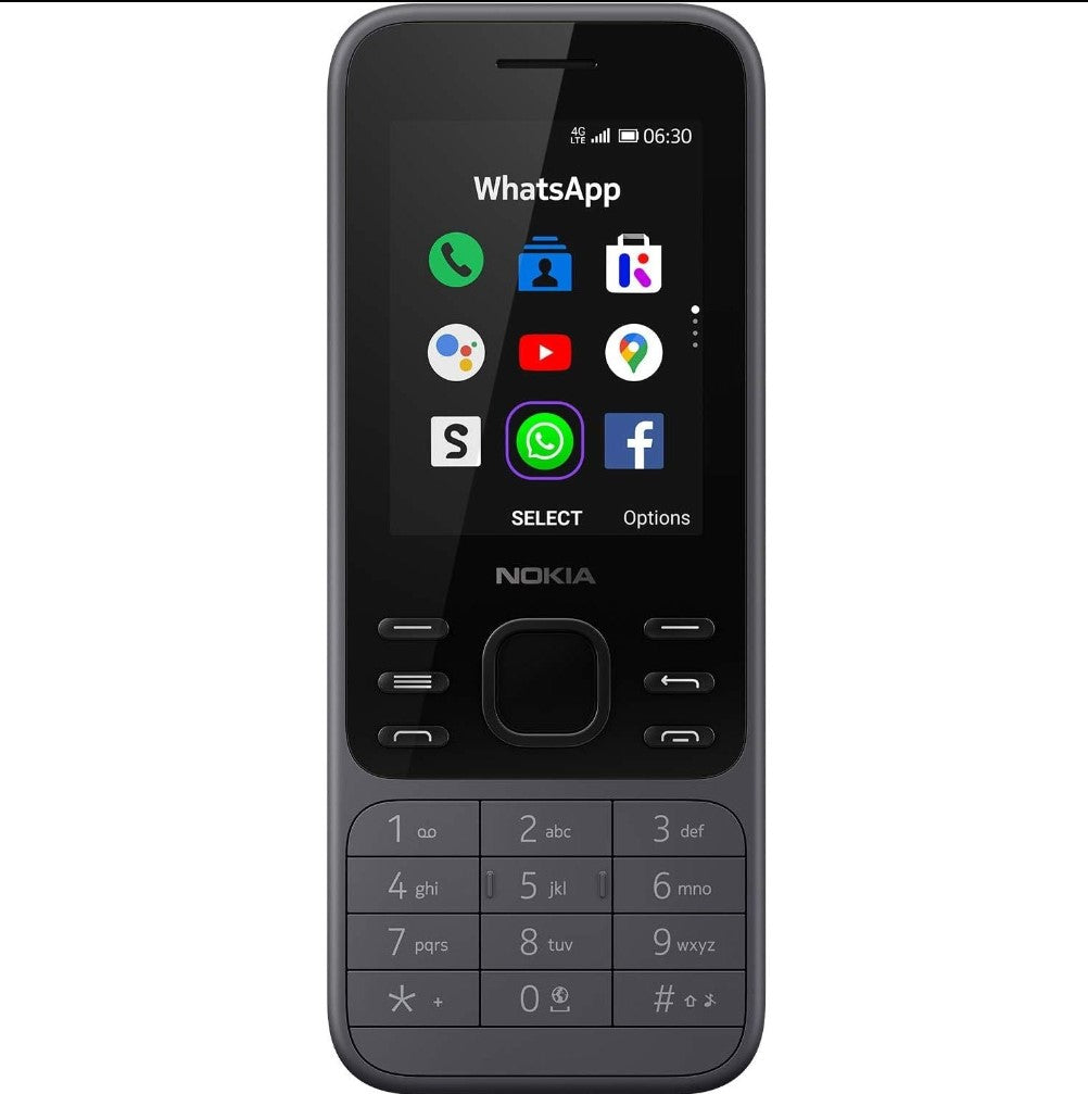 Nokia 6300 4G | Unlocked | Dual SIM | WiFi Hotspot | Social Apps | Google Maps and Assistant | Light Charcoal