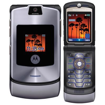 Motorola V3 RAZR No Contract Cell Phone GSM AT&T (black)