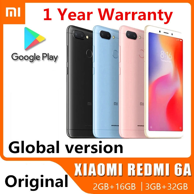 Xiaomi Redmi 6A Dual-SIM 16GB Smartphone (Unlocked  Gold)