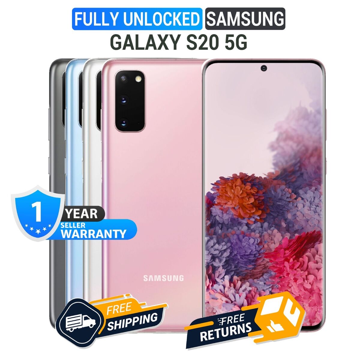 Samsung Galaxy S20 5G SM-G981U1 128GB Factory Unlocked