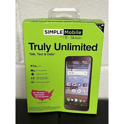 TCL LX A502 Simple Mobile Prepaid Cell Phone