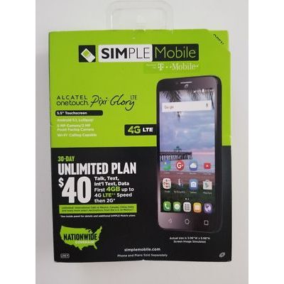 Alcatel One Touch Pixi Avion - 8 GB - Black - Straight Talk - GSM