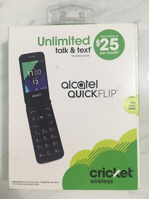 Alcatel QUICKFLIP - 4 GB - Silver - Cricket Wireless - GSM