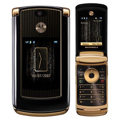 Motorola V8 GSM Un-locked Luxury Black/Gold No Contract Cell Pho