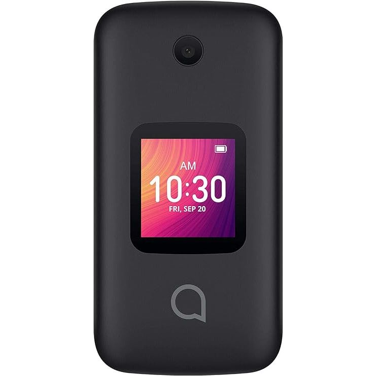 New Alcatel Go Flip 3 Black 4GB 4052w (GSM Unlocked) Flip Phone